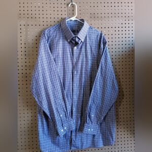 Oak Hill men's button down 18 neck tall